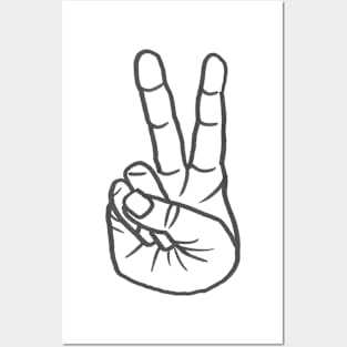 Peace Sign Emoji Posters and Art